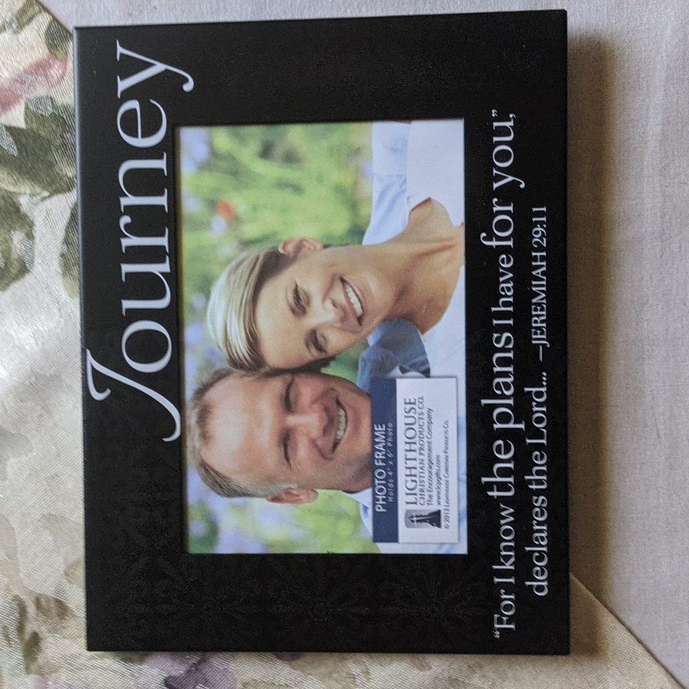 ✨4/$20 Picture frame with scripture 4"x6"